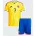 Echipament fotbal Columbia Luis Diaz #7 Tricou Acasa Mondial 2026 pentru copii maneca scurta (+ Pantaloni scurti)