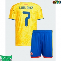Echipament fotbal Columbia Luis Diaz #7 Tricou Acasa Mondial 2026 pentru copii maneca scurta (+ Pantaloni scurti)
