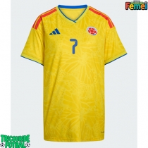 Echipament fotbal Columbia Luis Diaz #7 Tricou Acasa Mondial 2026 pentru femei maneca scurta