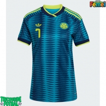 Echipament fotbal Columbia Luis Diaz #7 Tricou Deplasare Mondial 2026 pentru femei maneca scurta
