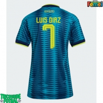 Echipament fotbal Columbia Luis Diaz #7 Tricou Deplasare Mondial 2026 pentru femei maneca scurta