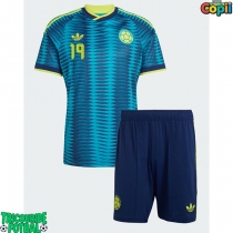 Echipament fotbal Columbia Rafael Santos Borre #19 Tricou Deplasare Mondial 2026 pentru copii maneca scurta (+ Pantaloni scurti)