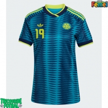 Echipament fotbal Columbia Rafael Santos Borre #19 Tricou Deplasare Mondial 2026 pentru femei maneca scurta