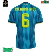 Echipament fotbal Columbia Richard Rios #6 Tricou Deplasare Mondial 2026 maneca scurta