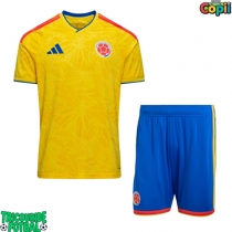 Echipament fotbal Columbia Tricou Acasa Mondial 2026 pentru copii maneca scurta (+ Pantaloni scurti)