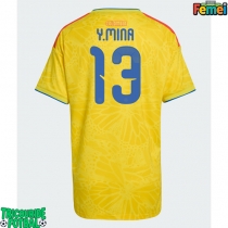 Echipament fotbal Columbia Yerry Mina #13 Tricou Acasa Mondial 2026 pentru femei maneca scurta