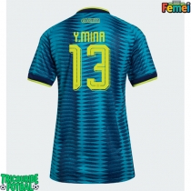 Echipament fotbal Columbia Yerry Mina #13 Tricou Deplasare Mondial 2026 pentru femei maneca scurta