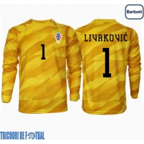 Echipament fotbal Croaţia Dominik Livakovic #1 Portar Tricou Acasa European 2024 maneca lunga