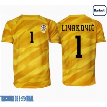 Echipament fotbal Croaţia Dominik Livakovic #1 Portar Tricou Acasa European 2024 maneca scurta