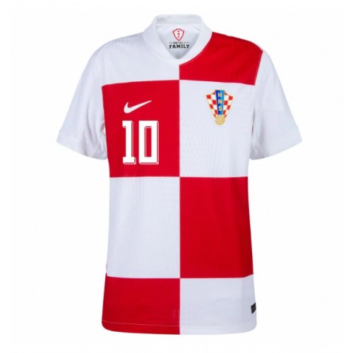 Echipament fotbal Croaţia Luka Modric #10 Tricou Acasa European 2024 maneca scurta Echipament fotbal Croaţia Luka Modric #10 Tricou Acasa European 2024 maneca scurta