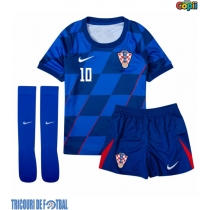 Echipament fotbal Croaţia Luka Modric #10 Tricou Deplasare European 2024 pentru copii maneca scurta (+ Pantaloni scurti)