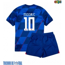 Echipament fotbal Croaţia Luka Modric #10 Tricou Deplasare European 2024 pentru copii maneca scurta (+ Pantaloni scurti)