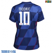 Echipament fotbal Croaţia Luka Modric #10 Tricou Deplasare European 2024 pentru femei maneca scurta