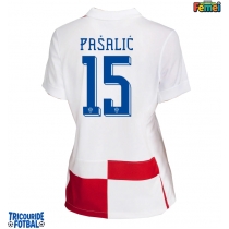 Echipament fotbal Croaţia Mario Pasalic #15 Tricou Acasa European 2024 pentru femei maneca scurta