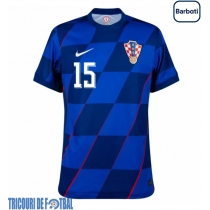 Echipament fotbal Croaţia Mario Pasalic #15 Tricou Deplasare European 2024 maneca scurta