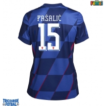 Echipament fotbal Croaţia Mario Pasalic #15 Tricou Deplasare European 2024 pentru femei maneca scurta