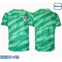 Echipament fotbal Croaţia Portar Tricou Deplasare European 2024 maneca scurta