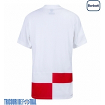 Echipament fotbal Croaţia Tricou Acasa European 2024 maneca scurta