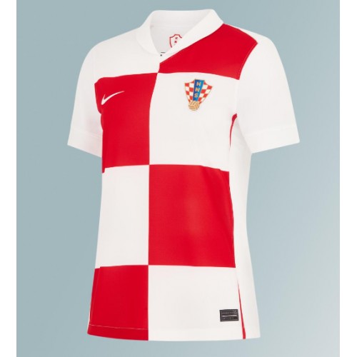 Echipament fotbal Croaţia Tricou Acasa European 2024 pentru femei maneca scurta Echipament fotbal Croaţia Tricou Acasa European 2024 pentru femei maneca scurta
