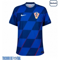 Echipament fotbal Croaţia Tricou Deplasare European 2024 maneca scurta