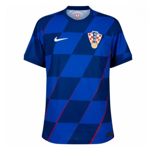 Echipament fotbal Croaţia Tricou Deplasare European 2024 maneca scurta Echipament fotbal Croaţia Tricou Deplasare European 2024 maneca scurta