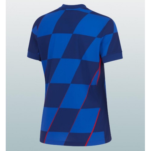 Echipament fotbal Croaţia Tricou Deplasare European 2024 pentru femei maneca scurta Echipament fotbal Croaţia Tricou Deplasare European 2024 pentru femei maneca scurta