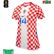 Echipament fotbal Croația Ivan Perisic #14 Tricou Acasa Mondial 2026 pentru femei maneca scurta