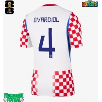 Echipament fotbal Croația Josko Gvardiol #4 Tricou Acasa Mondial 2026 maneca scurta