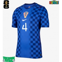 Echipament fotbal Croația Josko Gvardiol #4 Tricou Deplasare Mondial 2026 maneca scurta