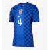 Echipament fotbal Croația Josko Gvardiol #4 Tricou Deplasare Mondial 2026 maneca scurta