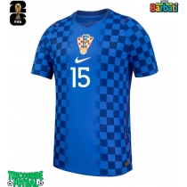 Echipament fotbal Croația Mario Pasalic #15 Tricou Deplasare Mondial 2026 maneca scurta