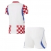 Echipament fotbal Croația Tricou Acasa Mondial 2026 pentru copii maneca scurta (+ Pantaloni scurti)