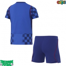 Echipament fotbal Croația Tricou Deplasare Mondial 2026 pentru copii maneca scurta (+ Pantaloni scurti)