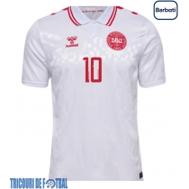 Echipament fotbal Danemarca Christian Eriksen #10 Tricou Deplasare European 2024 maneca scurta