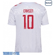 Echipament fotbal Danemarca Christian Eriksen #10 Tricou Deplasare European 2024 maneca scurta