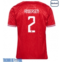 Echipament fotbal Danemarca Joachim Andersen #2 Tricou Acasa European 2024 maneca scurta