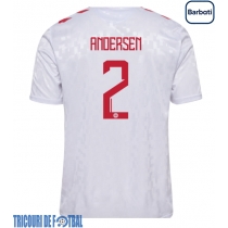 Echipament fotbal Danemarca Joachim Andersen #2 Tricou Deplasare European 2024 maneca scurta
