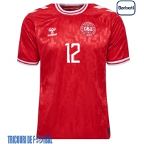 Echipament fotbal Danemarca Kasper Dolberg #12 Tricou Acasa European 2024 maneca scurta