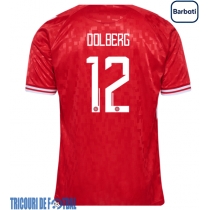 Echipament fotbal Danemarca Kasper Dolberg #12 Tricou Acasa European 2024 maneca scurta