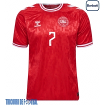 Echipament fotbal Danemarca Mathias Jensen #7 Tricou Acasa European 2024 maneca scurta