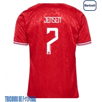 Echipament fotbal Danemarca Mathias Jensen #7 Tricou Acasa European 2024 maneca scurta