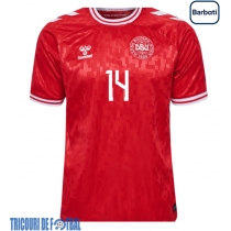 Echipament fotbal Danemarca Mikkel Damsgaard #14 Tricou Acasa European 2024 maneca scurta