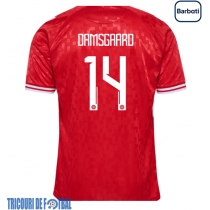 Echipament fotbal Danemarca Mikkel Damsgaard #14 Tricou Acasa European 2024 maneca scurta