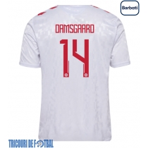 Echipament fotbal Danemarca Mikkel Damsgaard #14 Tricou Deplasare European 2024 maneca scurta