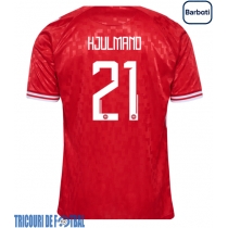 Echipament fotbal Danemarca Morten Hjulmand #21 Tricou Acasa European 2024 maneca scurta