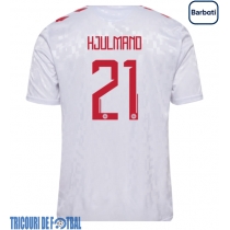 Echipament fotbal Danemarca Morten Hjulmand #21 Tricou Deplasare European 2024 maneca scurta
