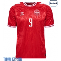 Echipament fotbal Danemarca Rasmus Hojlund #9 Tricou Acasa European 2024 maneca scurta