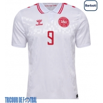 Echipament fotbal Danemarca Rasmus Hojlund #9 Tricou Deplasare European 2024 maneca scurta