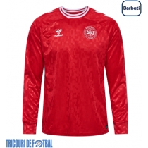 Echipament fotbal Danemarca Tricou Acasa European 2024 maneca lunga