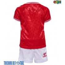 Echipament fotbal Danemarca Tricou Acasa European 2024 pentru copii maneca scurta (+ Pantaloni scurti)